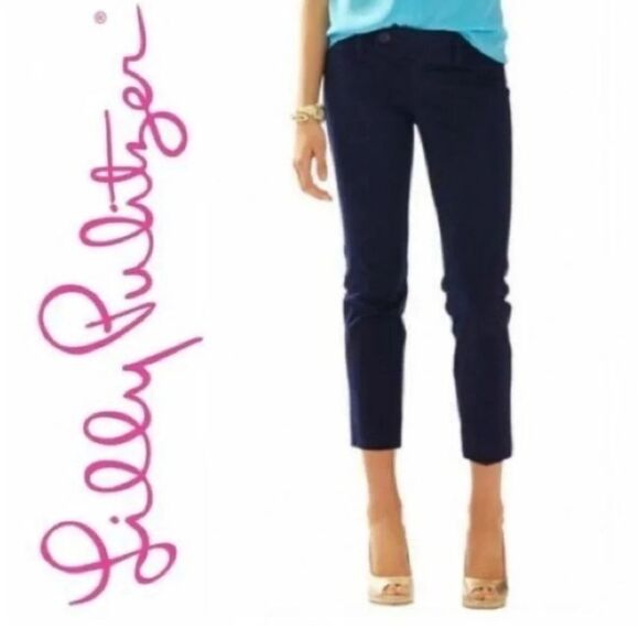 Lilly Pulitzer Two-Way Stretch Luxury Capri Pant - Black - Picture 1 of 8
